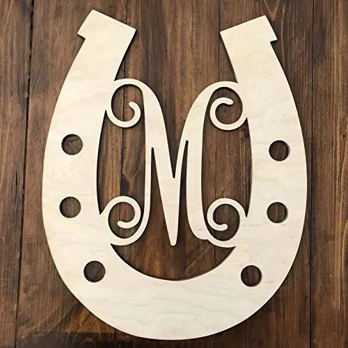 Unfinished Monogram Horseshoe Door Hanger - Wood Horseshoe Wreath - Horse Shoe Door Hanger - Country Door Hanger - Farm Door Hanger Unfinished Monogram Horseshoe Door Hanger - Wood Horseshoe Wreath - Horse Shoe Door Hanger - Country Door Hanger - Farm Door Hanger