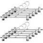 ajzdnzvr 1pc Wide Metal Clothes Hangers Adjustable For Trouser Skirt with Clips