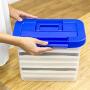 Bankers Boxes Heavy Duty Portable Plastic File Boxes with Hanging Rails, Letter, 1 Pack (0086304)