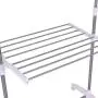 Heize best price Sliver Color Folding Drying Rack Extendable Rolling Storage Hanger Adjustable Laundry Clothes (U.S. Stock)