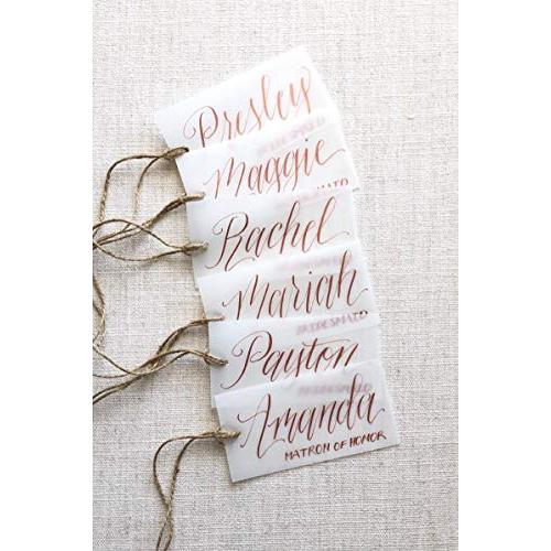 Wedding Gift Tags - Bridesmaid Gift Tags - Calligraphy Vellum Dress Hanger Tags - Personalized Wedding Gift Tag