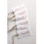 Wedding Gift Tags - Bridesmaid Gift Tags - Calligraphy Vellum Dress Hanger Tags - Personalized Wedding Gift Tag