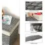 SONGMICS Storage Chest with Cotton Liner, Storage Trunk Rattan-Style, Laundry Hamper with Lid and Handles, for Bedroom Closet Laundry Room, 29.9 x 17.7 x 18.1 Inches, Gray URST76WG SONGMICS Storage Chest with Cotton Liner, Storage Trunk Rattan-Style, Laundry Hamper with Lid and Handles, for Bedroom Closet Laundry Room, 29.9 x 17.7 x 18.1 Inches, Gray URST76WG