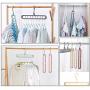 Juanssifer Space Saving Hangers 5 PCS, Rotatable Multifunctional Magic Cascading Hanger, Closet Clothes Hanger Organizer