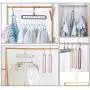 Juanssifer Space Saving Hangers 5 PCS, Rotatable Multifunctional Magic Cascading Hanger, Closet Clothes Hanger Organizer
