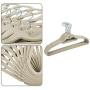 Sholdnut 50 Packs Velvet Flocked Clothes Hangers Ultra Thin Non-Slip Space Saving Coat Hangers