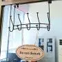 Mebbay 2 Pack Over The Door Hook Rack, Heavy Duty Organizer Hooks, Over Door Hanger for Clothes, Coats, Towels, Hats or Handbags - 5 Dual Hooks, Bronze