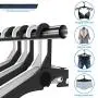 jiankun 6 Pack Portable Folding Clothes Hangers,Drying Rack for Family, Travel,Car and Camp