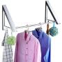 RRH-Drying Racks Clothes Airer Clothes Pole Wall Mounted Aluminum Folding Wall Hanger Clothes Hanger Rack Space Saving Clothes Storage Organiser for Laundry/Bathroom/Utility Room/Bedroom/with [Clothes