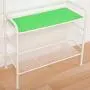 SINGAYE Coat Rack Hall Hree Entryway Bench Storage Shelves with 3-Tier Shoes Clothes Rack Carbon Steel White SINGAYE Coat Rack Hall Hree Entryway Bench Storage Shelves with 3-Tier Shoes Clothes Rack Carbon Steel White