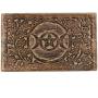 DharmaObjects Triple Moon Hand Carved Jewelry Trinket Keepsake Wooden Storage Boxes (Triple Moon, Large)