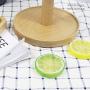 Hemoton 1 Pc Korean Style Solid Wood Kitchen Storage Rack 6 Hooks Removable Tea Cup Organizer Mug Stand Coffee Cup Hanger