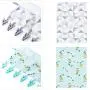 MF2FLAY 2 Pack Travel Portable Folding Cloth Hanger, Bathroom Racks Drying Hanger with 6 Clothespin of 3 Storage Pockets