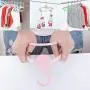 canghai 10Pcs/Lot Non-Slip Plastic Clothes Hanger Kid Children Toddler Baby Clothes Coat Telescopic Hanger