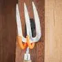 Braha USA Tool Hangers for Garage Wall - Steel Garage Storage Utility Double Hooks - Heavy Duty Wall Mount Hanging Hooks for Organizing Power Tools, Ladders, Bikes, Bulk Items & Ropes - Pack of 8