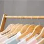 DTTXTD Simple Clothes Coat Rack Hanger Bedroom Hanger Living Room Children Storage Rack, Wood Color, c