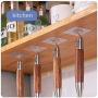 Sticky Hook Kitchen Wall Hook 24PCS Nail-Free Sticky Hanger, with Stainless Steel Hook, Reusable Practical Towel Bathroom Hook
