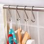 YourGift 20 Pack Flat S Hooks Stainless Steel 3 inches S Shaped Hanging Hooks for Kitchen, Bathroom, Bedroom and Office (Medium)