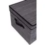 Internets Best Storage Boxes with Window | Durable Storage Bin Basket Containers with Lids and Handles | Clothes Nursery Toys Organizer | Grey