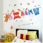 Fangminglei Clothes Hanger Clothes Shoes Toy Bear Rabbit Cartoon Wall Stickers Cute Birds Butterfly Kids Room Bedroom Wall Decor Decals 60X90Cm