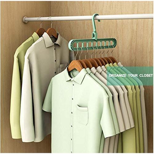 10pcs Random Color Clothes Hanger Multi-Port Support Circle Clothes Drying Racks Multifunction Plastic Scarf Clothes Hanger Hangers Storage Rack