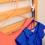 HANGERWORLD 40 Blue Orange 16inch Plastic All Purpose Coat Clothes Garment Pant Skirt Bar Hangers Loop Hooks