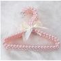 10Pcs Random Color Children Pearl Hanger Fashion Dog Cat Cloth Hanger Clothes Baby Pearl Plastic Pet Hangers Decoration