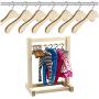10pcs 12CM Wooden Non-Slip Space Saving Mini Laundry Hook Clothes Hangers Drying Rack for Dolls Shirts Dresses Sweaters(5 Pieces/Lot)(Random Color) 10pcs 12CM Wooden Non-Slip Space Saving Mini Laundry Hook Clothes Hangers Drying Rack for Dolls Shirts Dresses Sweaters(5 Pieces/Lot)(Random Color)