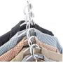 10pcs Magic Clothes Hanger Hanging Chain Metal Cloth Closet Hanger Shirts Tidy Save Space Organizer Hangers for Clothes