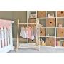Clothing Rack, Nursery Decor, Dress Up Station, Kids Clothing Storage, FOLDS UP, 40x26 in Tall Wooden Clothes Rack with Canvas Storage Shelf