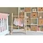 Clothing Rack, Nursery Decor, Dress Up Station, Kids Clothing Storage, FOLDS UP, 40x26 in Tall Wooden Clothes Rack with Canvas Storage Shelf