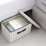 MATERIALAL Large Folding Non Woven Fabric Storage Boxes Home Supplies Clothing Underwear Socks and Kids Toys Storage,Plum