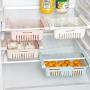Moliiy 1/2/4 Pcs Storage Boxes - Food Container Fresh Spacer Layer Storage Rack - Pull-Out Drawers, Refrigerator Partition Layer Durable Storage Rack