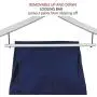 5-Pack Heavy Duty Hangers,High-Grade Coat Suit Hangers with Pants Bar,Plastic Clothes Hangers with 360 Degree Swivel Hook,Upgrade Plastic Materials White Hangers,No Fading,Pearl White