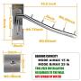Folding Wall Mounted Clothes Hanger Rack Clothes Hook Stainless Steel 304 with Swing Arm Holder Clothing Hanging System Closet Heavy Duty Drying Rack Nail Free Screw No Holes No Damage Wall 2 Pack