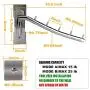 Folding Wall Mounted Clothes Hanger Rack Clothes Hook Stainless Steel 304 with Swing Arm Holder Clothing Hanging System Closet Heavy Duty Drying Rack Nail Free Screw No Holes No Damage Wall 2 Pack