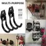Wall Mount Double Hook,Heavy Duty Steel Garage Storage Utility Hooks with Anti-Slip Coating,Load Capacity 66 LB (2 Pack Black 2.8" Round J Hook) Wall Mount Double Hook,Heavy Duty Steel Garage Storage Utility Hooks with Anti-Slip Coating,Load Capacity 66 LB (2 Pack Black 2.8" Round J Hook)
