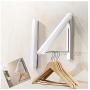 Retractable Clothes Hanging System Drying Rack Clothes Hanger Hanging Rod Wardrobe Foldable Aluminum for Space Saving Laundry Utility Room