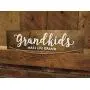 Grandkids photo hanger sign - grandkids picture holder sign - grandkids make life grand- CUSTOMIZE COLORS - HANDMADE TO ORDER - Perryhill Rustics wood sign