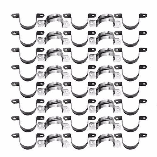 Wideskall 3/4" inch Heavy Duty Pipe Tube Conduit Steel Hanger U Strap Clamps Clip w/Screws (Pack of 40)