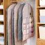 Lijuan Qin Dual-Sided Hanging Closet Organizer Mesh Pockets, Space Saving Wall Hanging Clothes Storage Hanger for Bra Stockings Socks Underwear Suits Lijuan Qin Dual-Sided Hanging Closet Organizer Mesh Pockets, Space Saving Wall Hanging Clothes Storage Hanger for Bra Stockings Socks Underwear Suits
