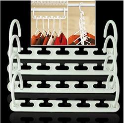 10Pcs Practical Clothes Hanger Rack Wardrobes Shop Closet Wonder Clothing Hook Magic Space Saver