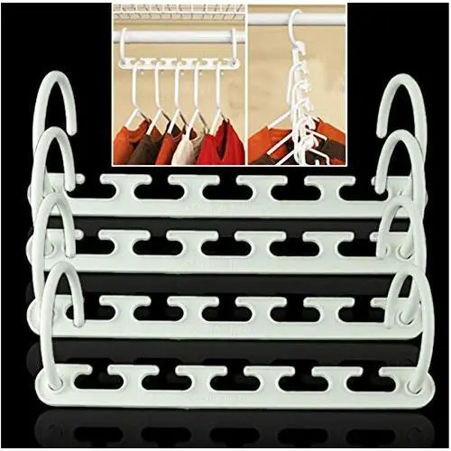 10Pcs Practical Clothes Hanger Rack Wardrobes Shop Closet Wonder Clothing Hook Magic Space Saver 10Pcs Practical Clothes Hanger Rack Wardrobes Shop Closet Wonder Clothing Hook Magic Space Saver