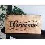 PERSONALIZED I LOVE US, Custom Handcrafted 14 x 7 Wood Sign with Golden Oak Finish, INCLUDES SAW TOOTH HANGER, WEDDING GIFT, RUSTIC COUNTRY DECOR, BIRTHDAY GIFT, by Heartland Country Decor PERSONALIZED I LOVE US, Custom Handcrafted 14 x 7 Wood Sign with Golden Oak Finish, INCLUDES SAW TOOTH HANGER, WEDDING GIFT, RUSTIC COUNTRY DECOR, BIRTHDAY GIFT, by Heartland Country Decor