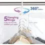 TAILI Hanging Vacuum Space Saver Bags for Clothes, Set of 4 (2 Long 53"x27.6", 2 Short 41.3"x27.6"),Vacuum Seal Storage Bag Clear Bags for Suits, Dress or Jackets, Closet Organizer TAILI Hanging Vacuum Space Saver Bags for Clothes, Set of 4 (2 Long 53"x27.6", 2 Short 41.3"x27.6"),Vacuum Seal Storage Bag Clear Bags for Suits, Dress or Jackets, Closet Organizer