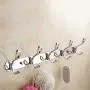 LOVIVER Stainless Steel 3/4/5/6-Hook Wall Hanger Coat Hat Clothes Holder Bedroom Rack - Metal, 45x4cm LOVIVER Stainless Steel 3/4/5/6-Hook Wall Hanger Coat Hat Clothes Holder Bedroom Rack - Metal, 45x4cm
