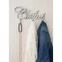 Comfify Contemporary Style Clothes Hook Rack Multi-Purpose Aluminum Modern Coat Rack, Removable Wall Hanger, Clothing Hooks - 3 Coat Hooks, Cursive Font Design, Polished Finish - Includes Screws Comfify Contemporary Style Clothes Hook Rack Multi-Purpose Aluminum Modern Coat Rack, Removable Wall Hanger, Clothing Hooks - 3 Coat Hooks, Cursive Font Design, Polished Finish - Includes Screws