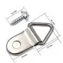Comdox 100 Pack Picture Hangers Triangle Ring Picture Frame Hanger with Screws Comdox 100 Pack Picture Hangers Triangle Ring Picture Frame Hanger with Screws