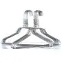 BriaUSA Metal Clothes Hangers 50 Pack Silver Color Galvanized Wire Hangers Length 16 inch Thickness 12 Gauge