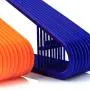 HANGERWORLD 40 Blue Orange 16inch Plastic All Purpose Coat Clothes Garment Pant Skirt Bar Hangers Loop Hooks HANGERWORLD 40 Blue Orange 16inch Plastic All Purpose Coat Clothes Garment Pant Skirt Bar Hangers Loop Hooks